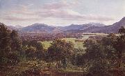 Eugene Guerard, Spring in the valley of Mitta Mitta,with the Bogong Ranges in the distance